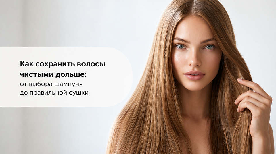 Как сохранить волосы чистыми дольше: от выбора шампуня до правильной сушки