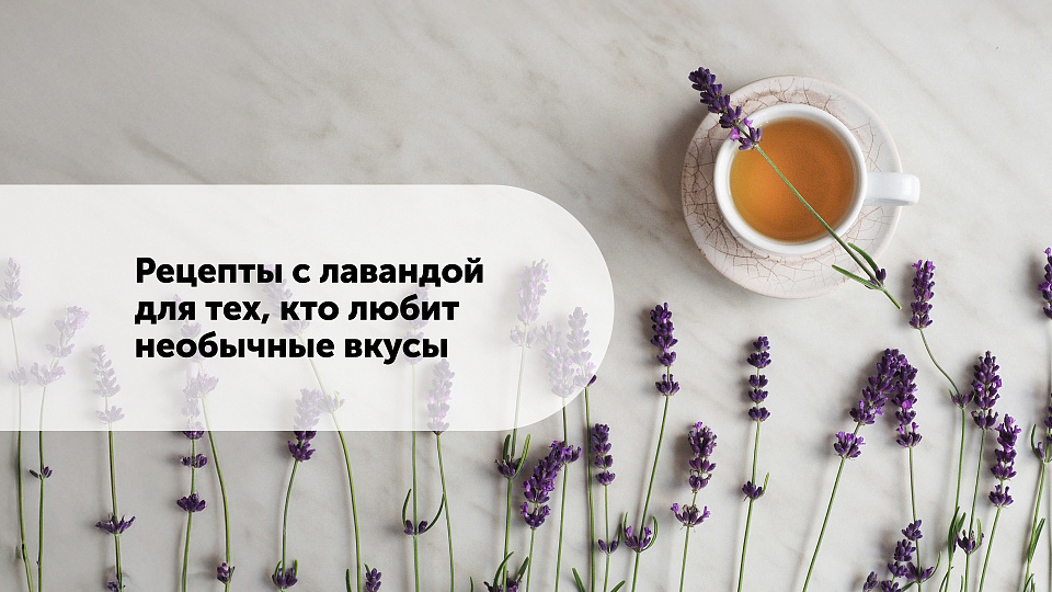Рецепты с лавандой для тех, кто любит необычные вкусы