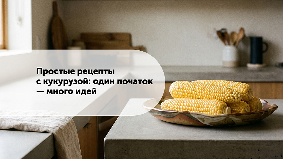 Простые рецепты с кукурузой: один початок — много идей