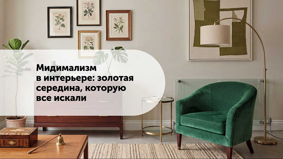 Мидимализм в интерьере: золотая середина, которую все искали