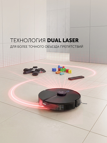 Технология Dual Laser для более точного обнаружения препятствий