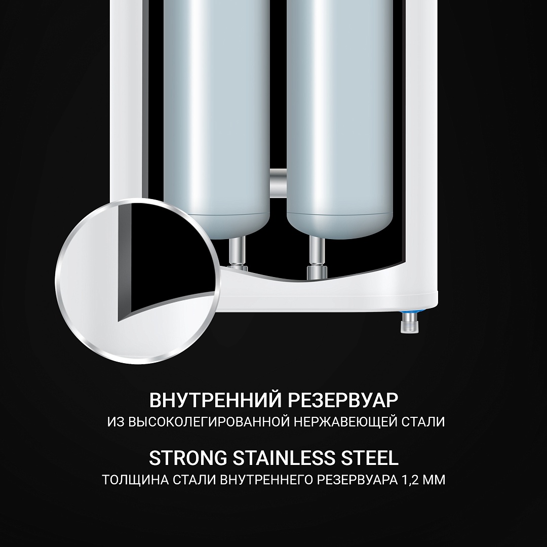 Водонагреватель накопительный Polaris SIGMA Wi-Fi 80 SSD (Белый) - где ...
