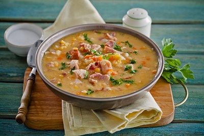 Гороховый суп с курицей, рецепт с фото пошагово в кастрюле