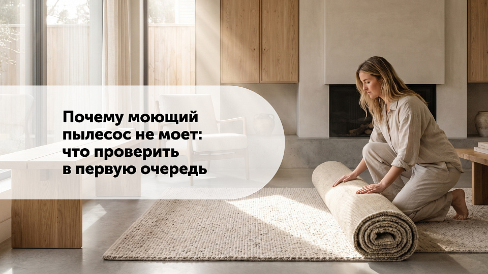 Почему моющий пылесос не моет: что проверить в первую очередь