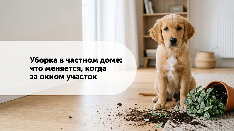 Уборка в частном доме: что меняется, когда за окном участок