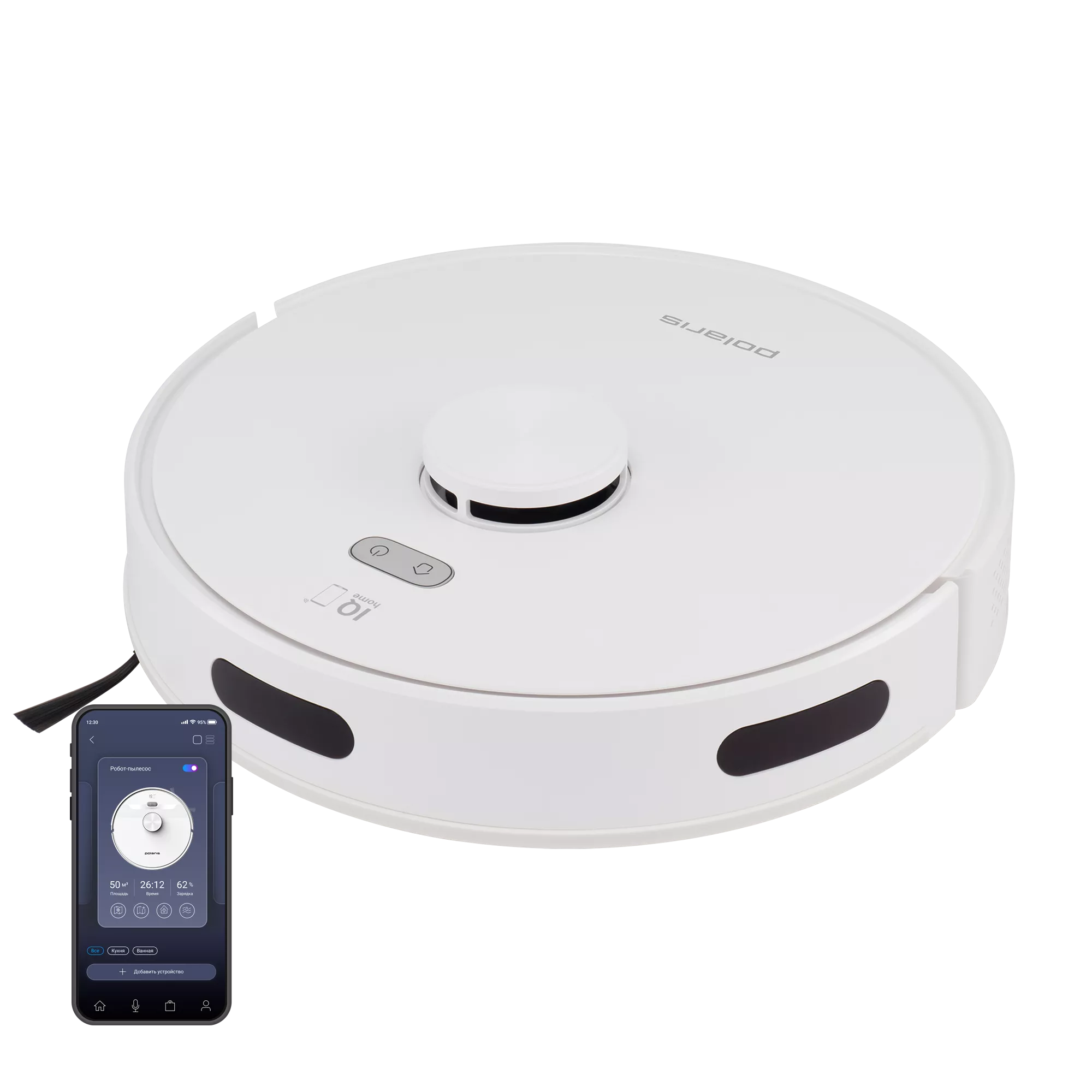 Робот-пылесос Polaris PVCR 6001 Wi-Fi IQ Home